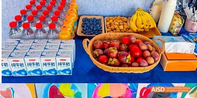 A photo showing a variety of fruits, at Beijing Enlighten School.