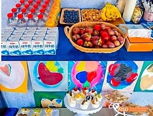 A photo showing a variety of fruits, at Beijing Enlighten School.