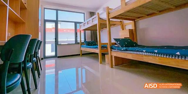 Bunk beds in a dormitory room at Beilu Academy.