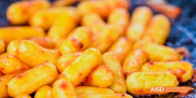 Close-up of fried food or snacks at Dipont KCS Chengdu.