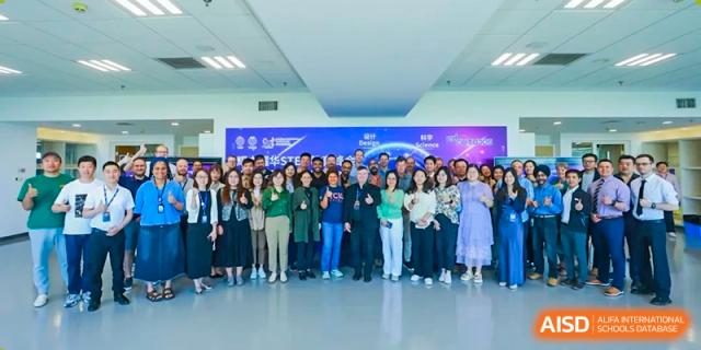 A group photo of students and staff at Yew Wah International Education School Of Beijing Yizhuang Campus.