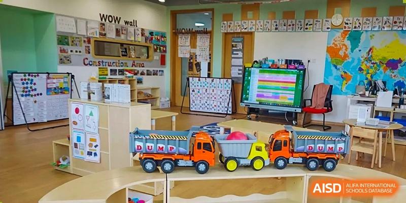 A colorful and well-equipped classroom with toys and learning materials, SPGS International School Chengdu