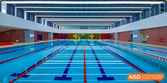 The swimming pool at Rugao International Academy BFSU.